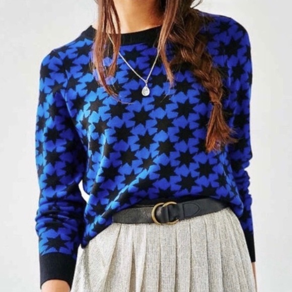 Urban Outfitters Sweaters - Alice x UO Blue Galaxy Star Pullover Sweater